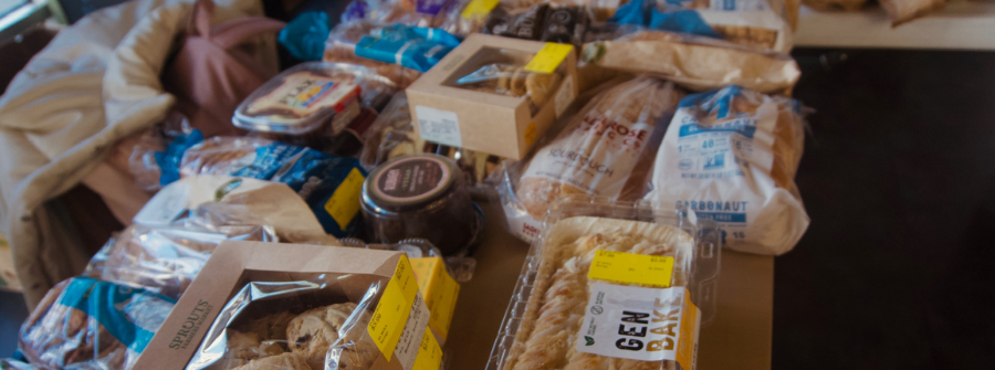 2 of 4, Bread and pastries offered by Food Recovery Network