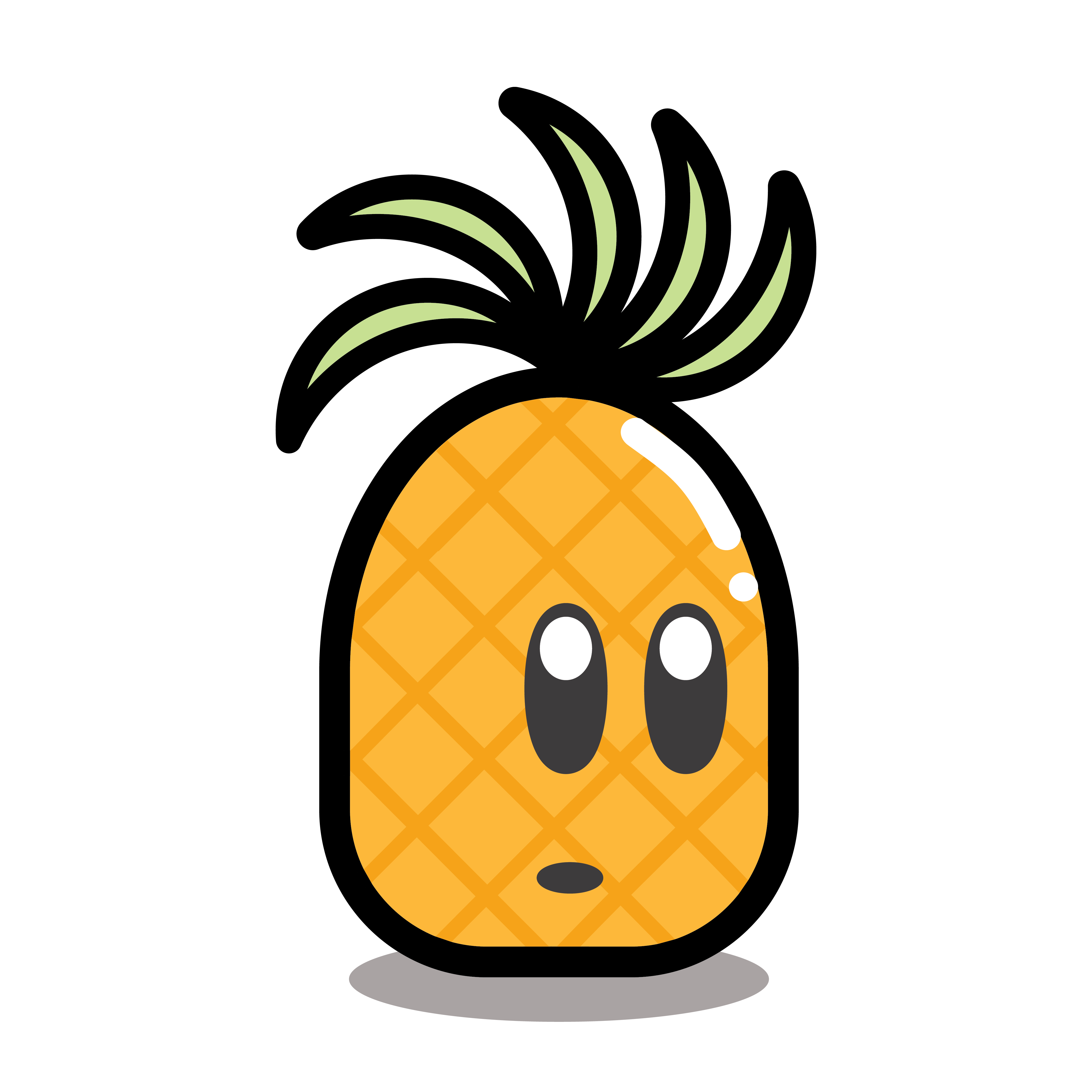 Basic Needs Fruit Pineapple Mascot